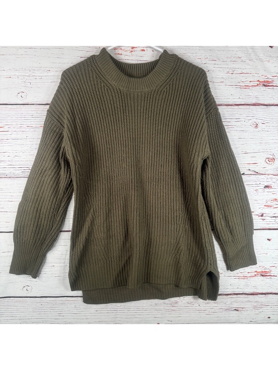 SO Sweaters - SO Olive Green Chunky Knit Sweater Size Large